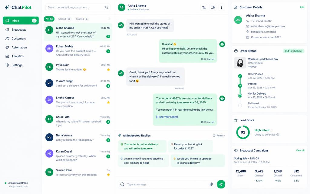 ChatPilot main screen